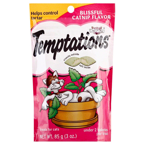 Temptations Blissful Catnip Cat Treats, 3 oz Pouch