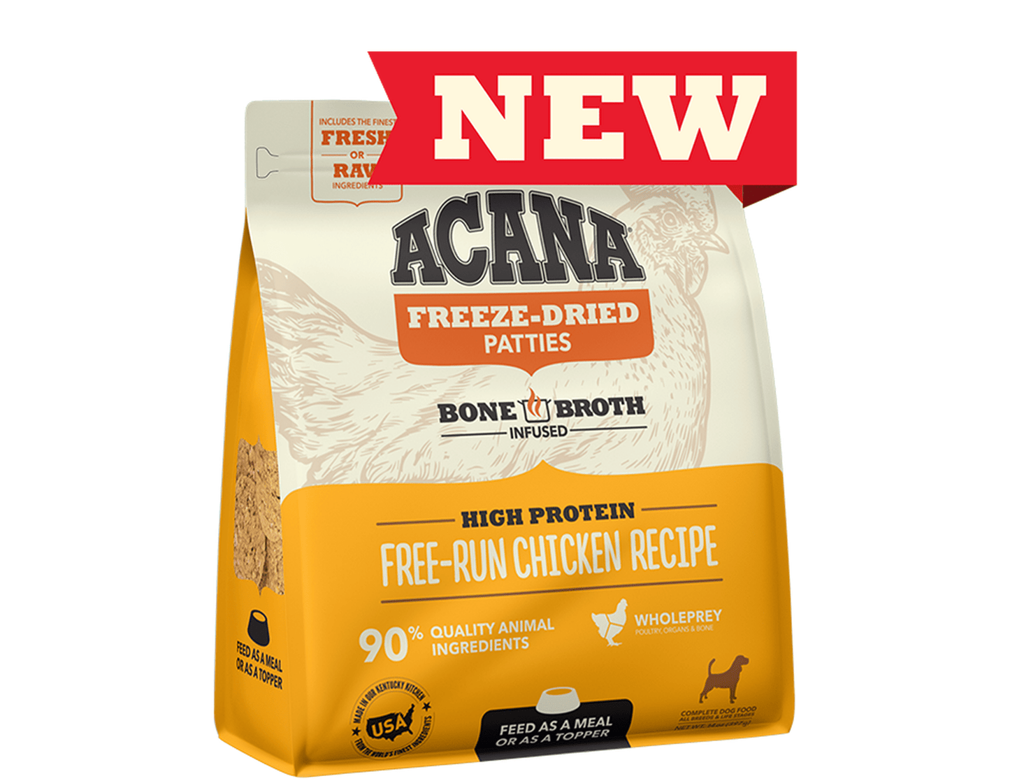 Acana Freeze Dried Chicken Morsels Dog Food, 8 oz