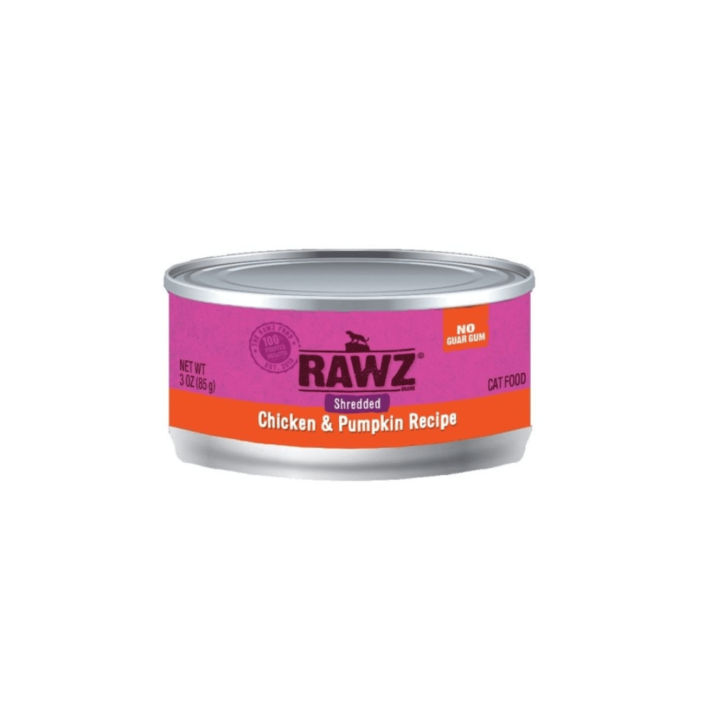 Rawz Shredded Chicken & Pumpkin Canned Cat Food, 5.5 oz.