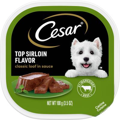 Cesar Grilled Steak & Eggs Dog Food, 3.5 oz Tray