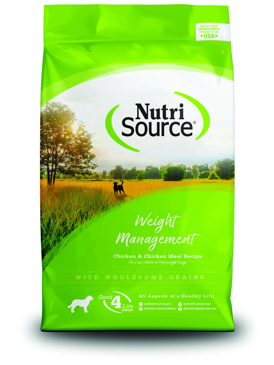 NutriSource Weight Management Dry Dog Food, 26 lbs.