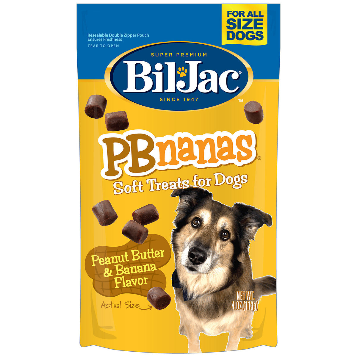 Bil-Jac Pb-Nanas Dog Treats 4 oz