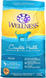 Wellness Complete Health Whitefish & Sweet Potato Dry Dog Food, 5 lbs.