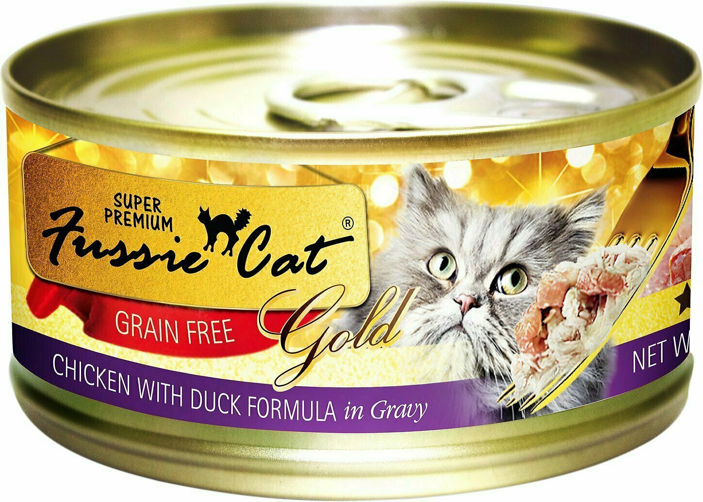 Fussie Cat Super Premium Chicken & Duck in Gravy Canned Cat Food, 2.9 oz.