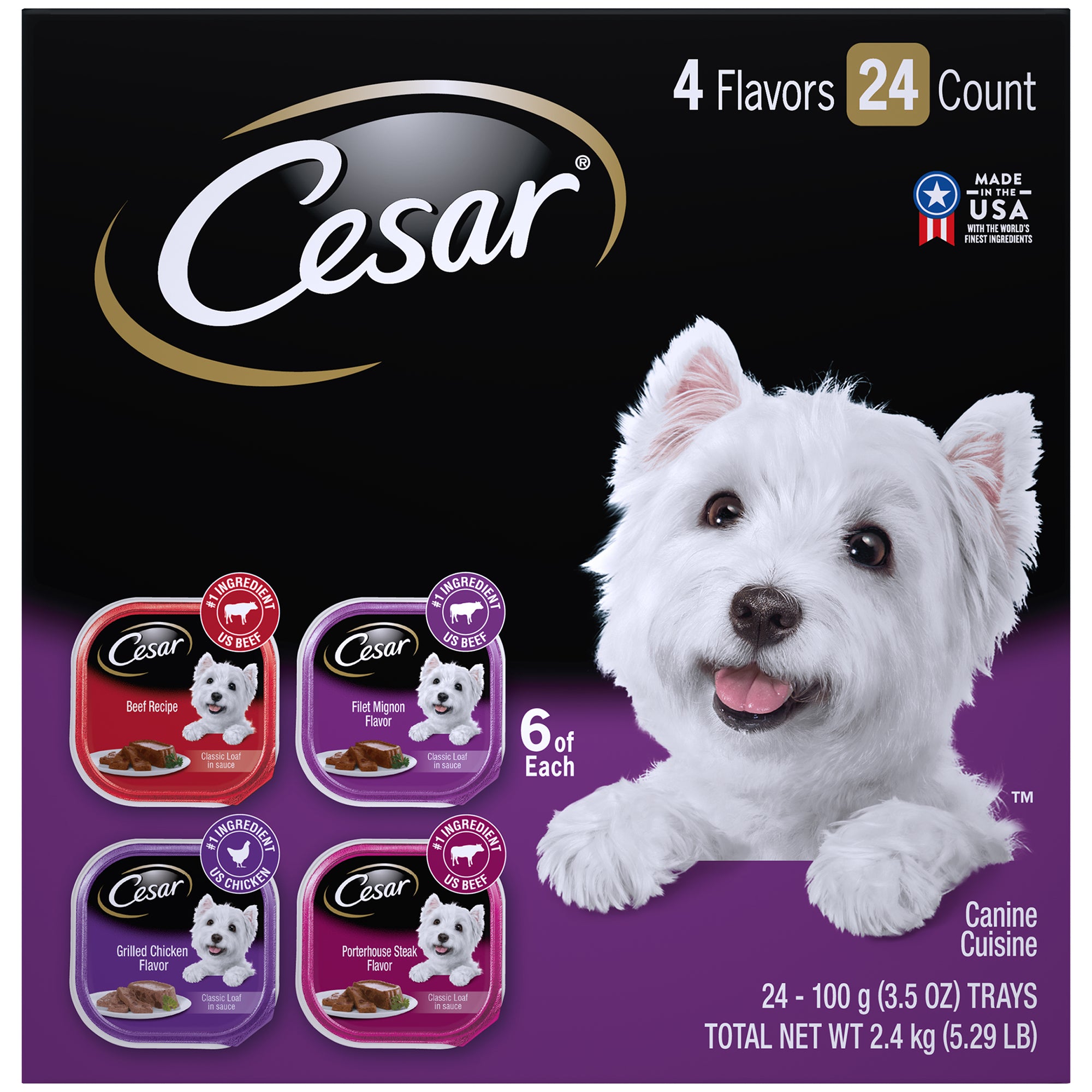 Cesar Wet Dog Food, 3.5 oz. (24 Pack)