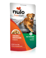 Nulo FreeStyle Chicken & Green Beans in Broth Dog Food Topper, 2.8 oz.