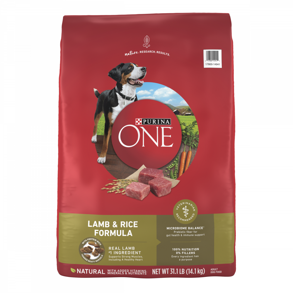 Purina ONE Lamb & Rice Dry Dog Food, 31.1 lbs.