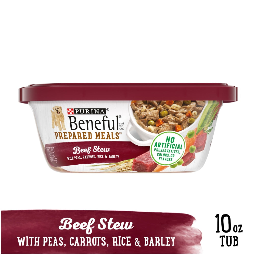 Purina Beneful High Protein Beef Stew Wet Dog Food, 10 oz.
