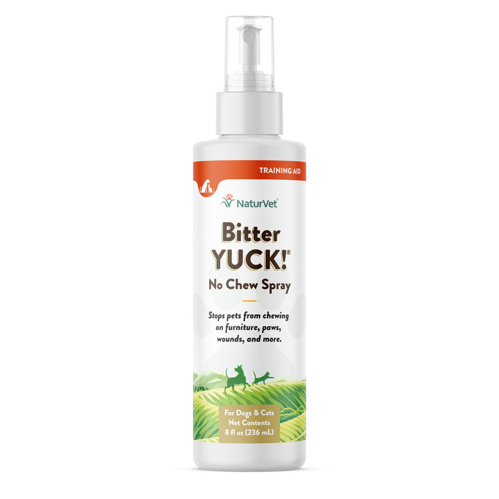 NaturVet Bitter Yuck! No-Chew Spray for Dogs & Cats, 8 fl. oz.
