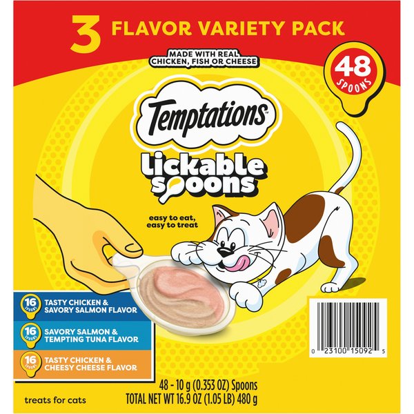 Temptations Creamy Puree Cat Treats, Salmon Chicken, 6.7 oz