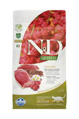 Farmina N&D Quinoa Urinary Duck & Cranberry Dry Cat Food, 3.3 lbs.