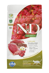 Farmina N&D Quinoa Urinary Duck Dry Cat Food, 11 lbs.