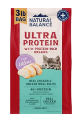 Natural Balance Ultra Protein Chicken & Chicken Meal Dry Kitten Food, 3 lbs.