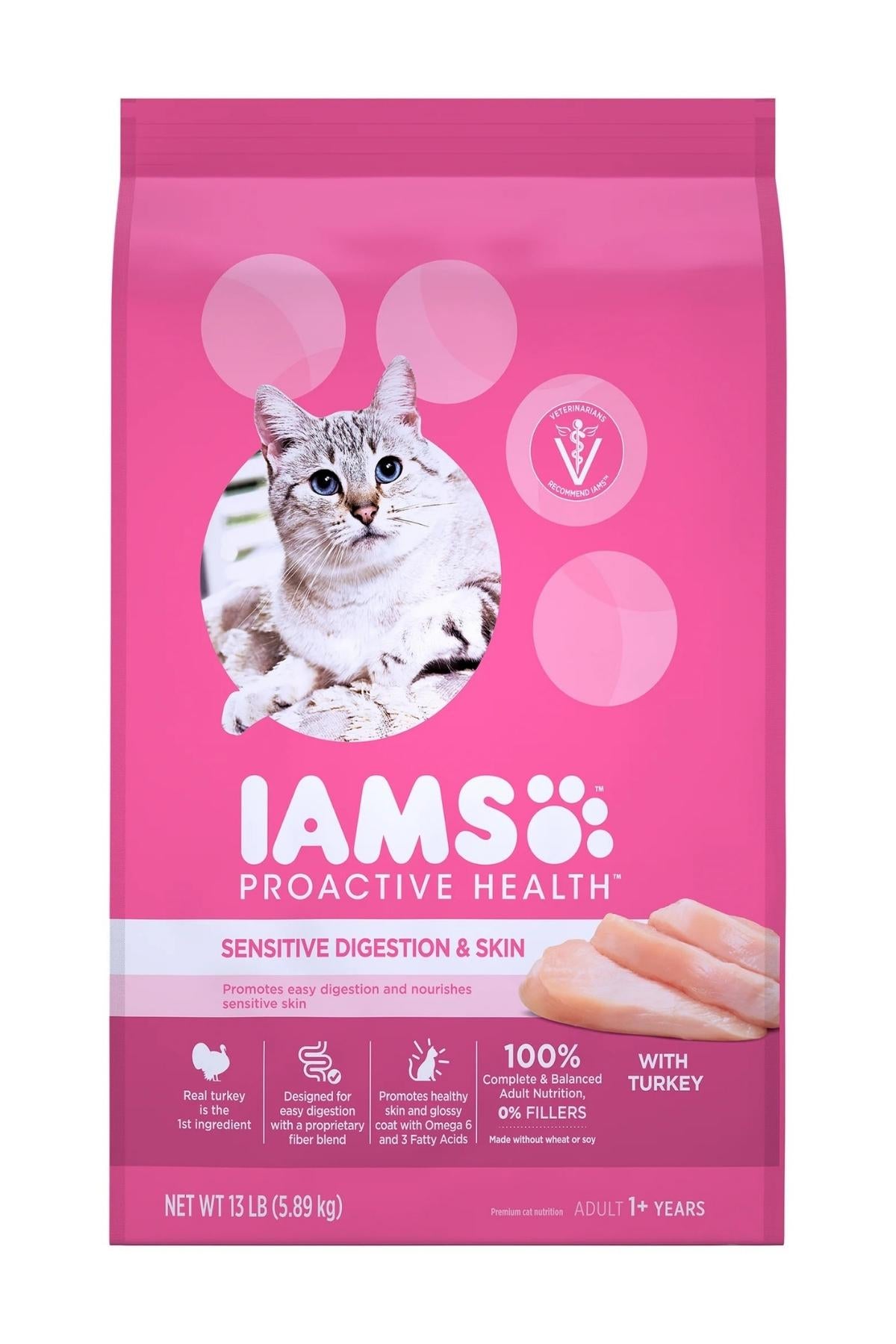 Iams ProActive Health Turkey Dry Cat Food, 13 lbs.