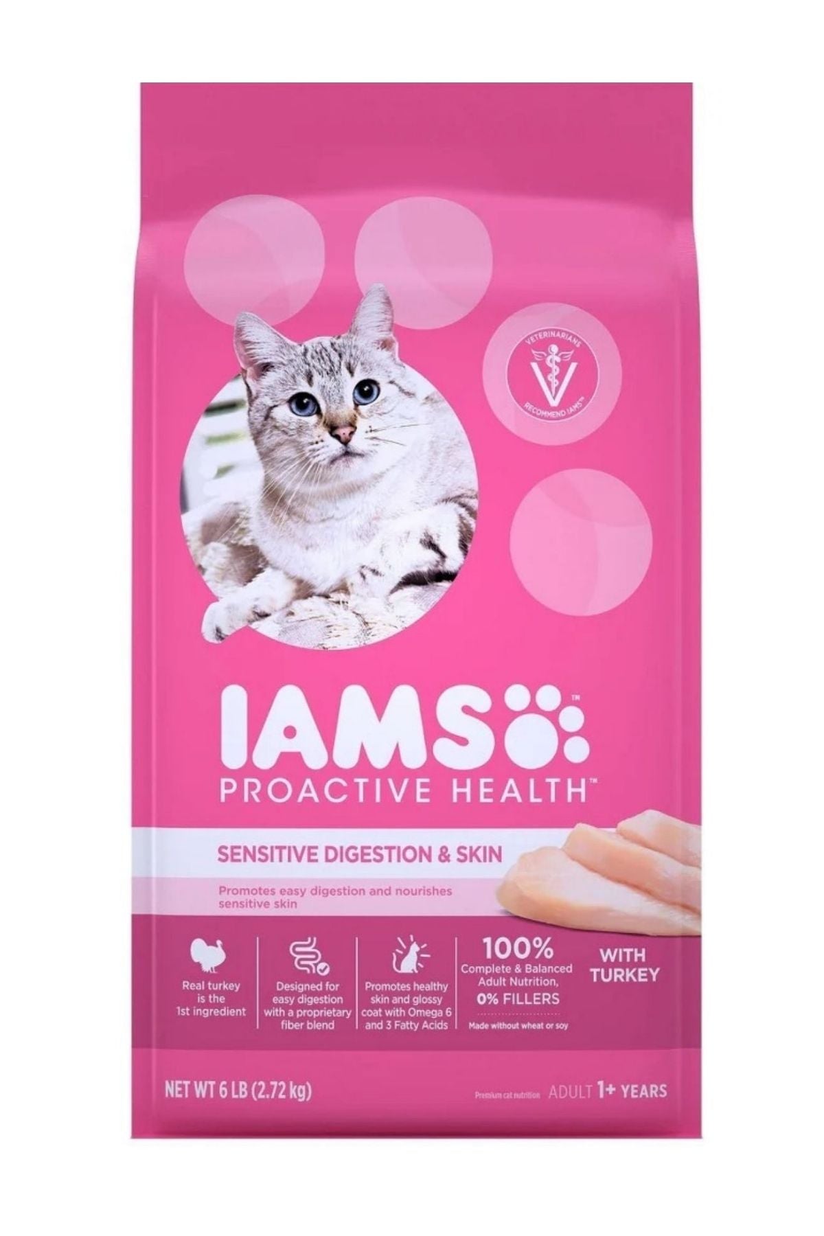 Iams Proactive Health Turkey Cat Food, 6 Lb Bag