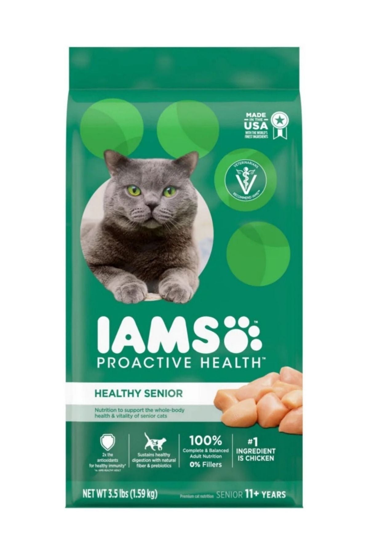 Iams Ph Cat Food Senior Plus 4 X 3.5 lbs Bag