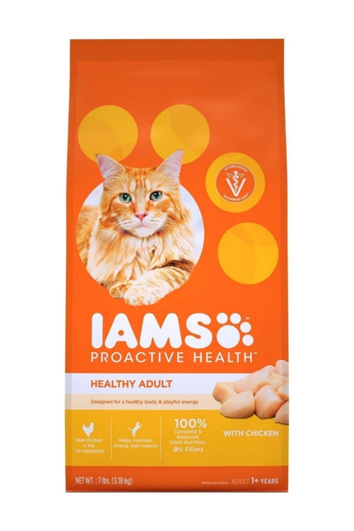 Iams ProActive Health Chicken Dry Cat Food, 7 lbs.
