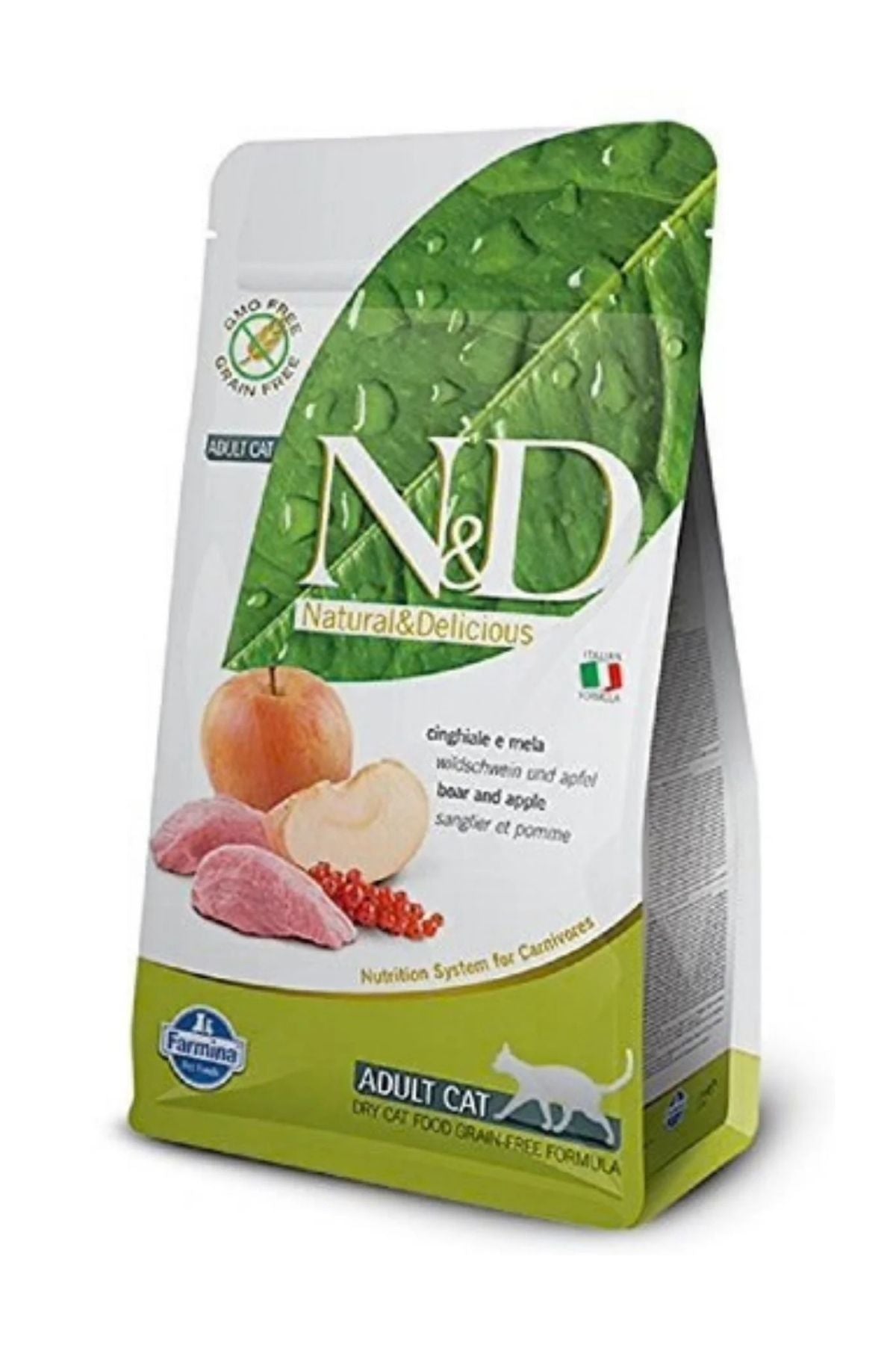 Farmina N&D Prime Wild Boar & Apple Dry Cat Food, 11 lbs.