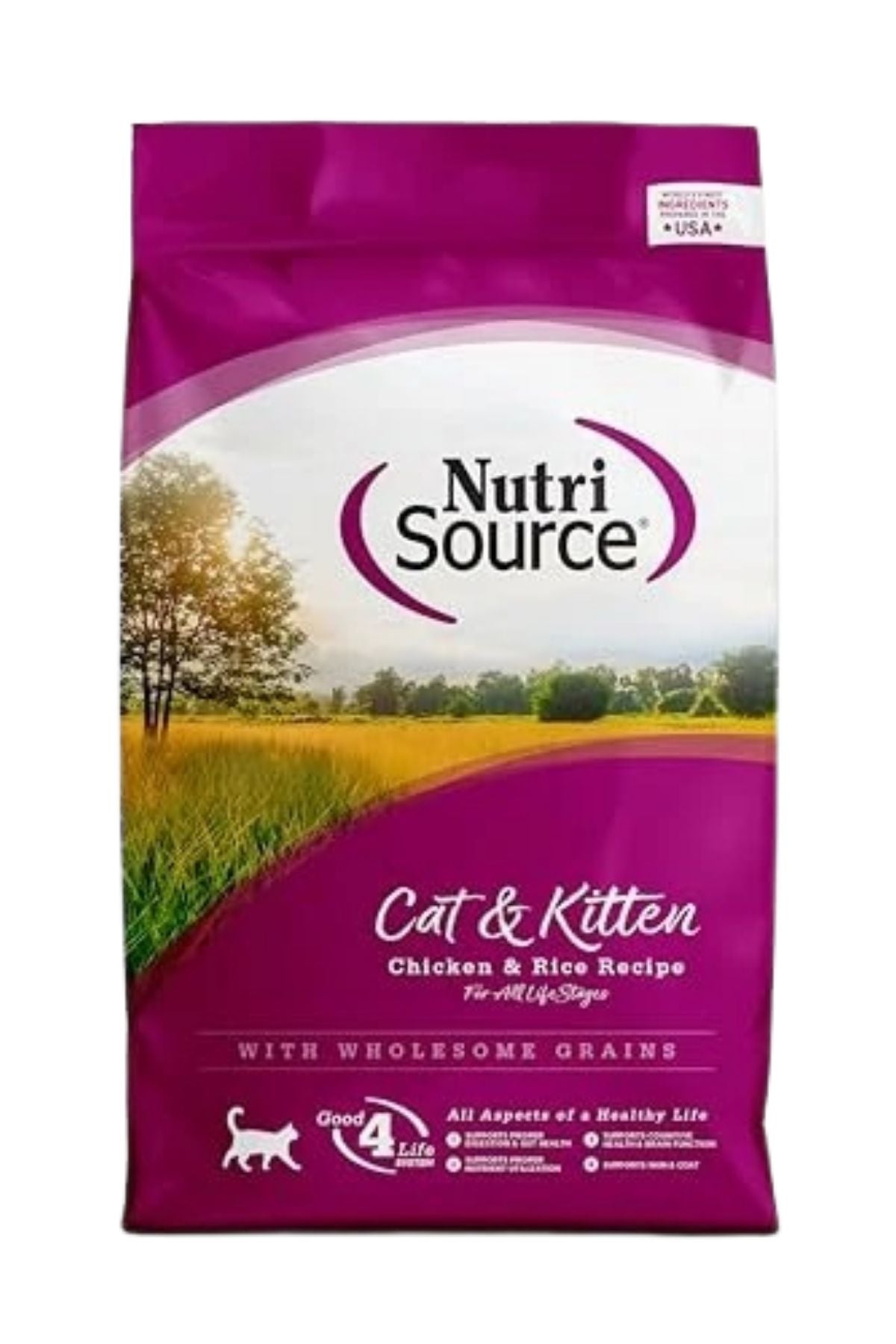 NutriSource Cat & Kitten Chicken & Rice Recipe Dry Cat Food — 12 lbs