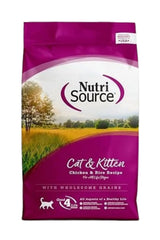 NutriSource Cat & Kitten Chicken & Rice Recipe Dry Cat Food — 12 lbs