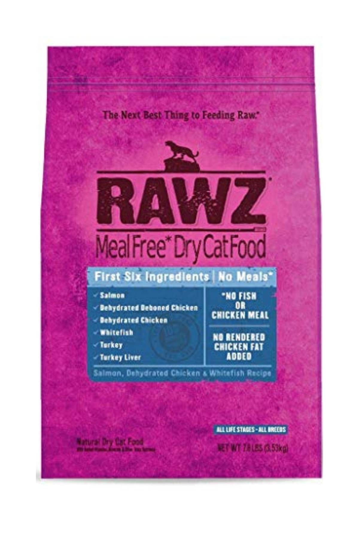 Rawz Meal-Free Chicken & Whitefish Natural Dry Cat Food, 7.8 lbs.