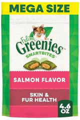 Greenies SmartBites Skin & Fur Health Salmon Flavor Cat Treats, 2.1 oz.