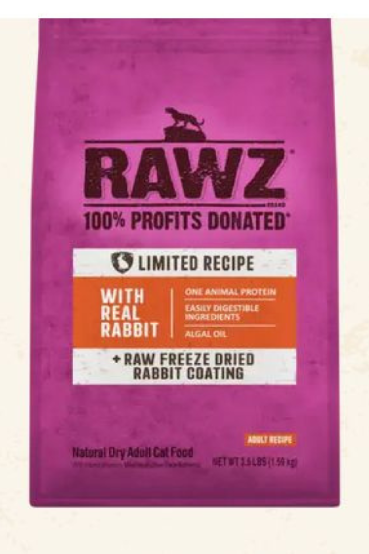 Rawz Real Rabbit Dry Cat Food
