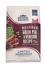 Natural Balance Limited Ingredient Green Pea & Venison Dry Cat Food, 4 lbs.