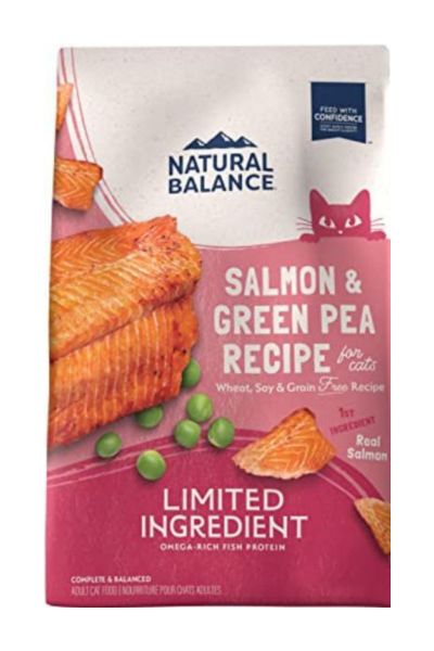 Natural Balance Limited Ingredient Salmon & Green Pea Dry Cat Food, 4 lbs.