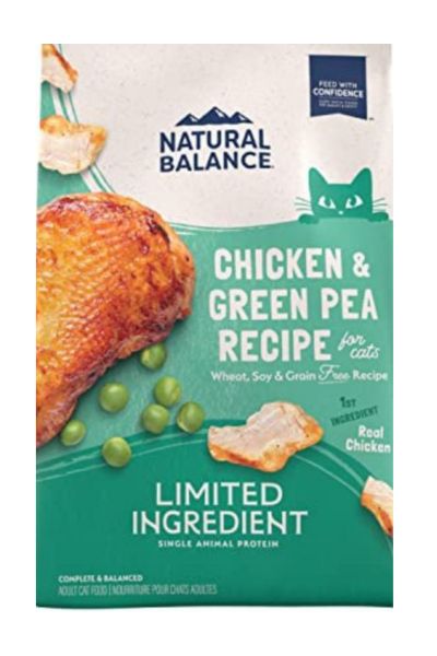 Natural Balance Limited Ingredient Chicken & Green Pea Dry Cat Food, 4 lbs.