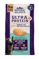 Natural Balance Ultra Protein Immune & Digestive Health Chicken & Chicken Meal Dry Cat Food, 5 lbs.