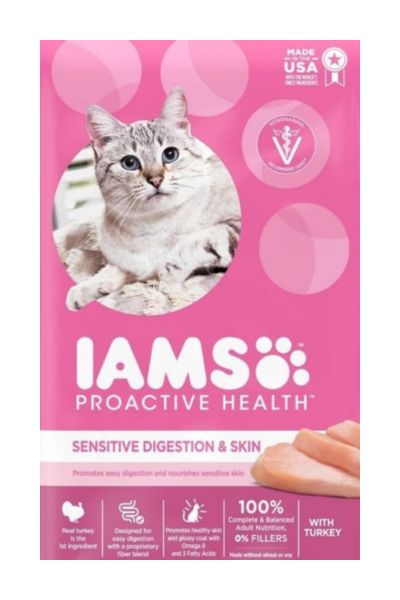 Iams Proactive Health Turkey Cat Food, 3 Lb Bag
