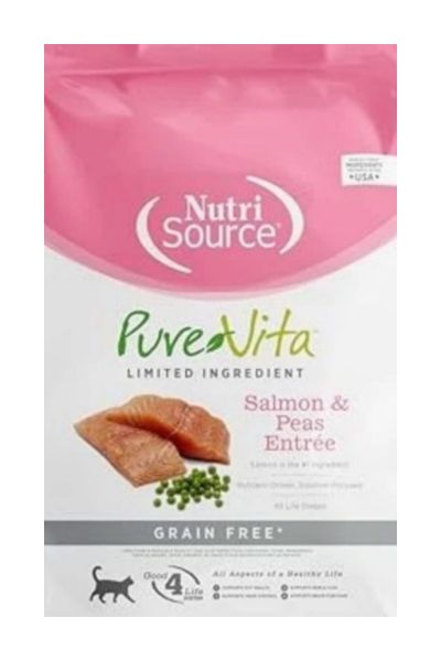 PureVita Grain-Free Salmon & Peas Entrée Dry Cat Food — 12 lbs