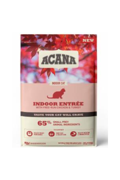 Acana Indoor Entree Chicken, Turkey & Herring Dry Cat Food, 10 lbs.