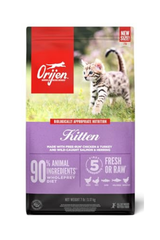 Orijen Chicken, Turkey, Salmon & Herring Kitten Dry Cat Food, 7 lbs.