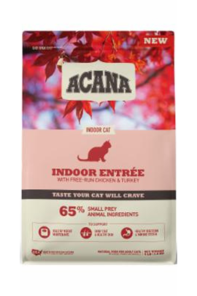 Acana Indoor Entree Chicken, Turkey & Herring Dry Cat Food, 4 lbs.
