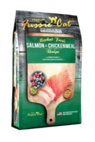 Fussie Cat Market Fresh Salmon & Chicken Recipe Grain-Free Dry Cat Food, 10 lbs.