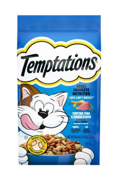 Temptations Tuna & Chicken Cat Food, 13.5 lbs.