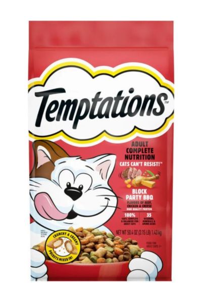Temptations Tasty BBQ Salmon Flavor Adult Dry Cat Food 13.5lb