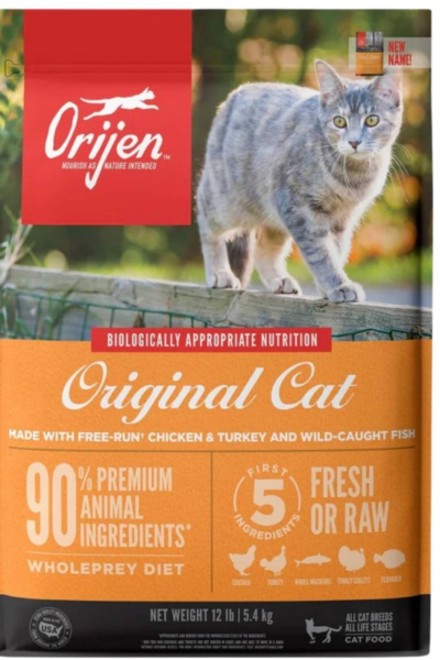 Orijen High Protein Dry Cat Food, 12 lbs.