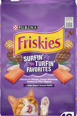 Friskies Surfin' & Turfin' Favorites Dry Cat Food, 16 lbs.