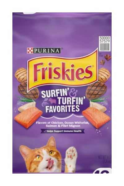 Friskies Surfin' & Turfin' Favorites Dry Cat Food, 16 lbs.
