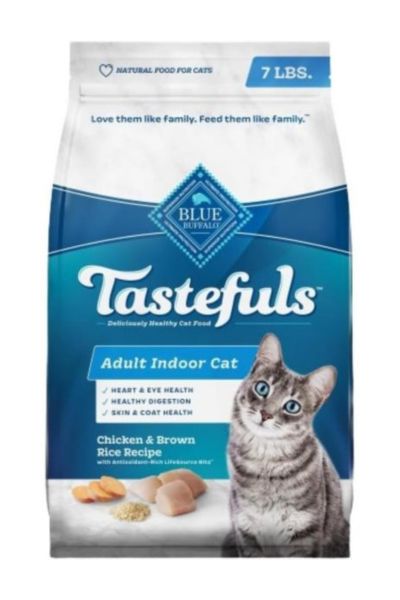 Blue Buffalo Tastefuls Indoor Chicken & Rice Dry Cat Food, 7 lbs.