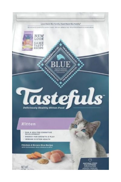 Blue Buffalo Tastefuls Chicken Recipe Dry Kitten Food, 7 lbs.
