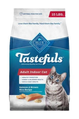 Blue Buffalo Tastefuls Indoor Salmon & Brown Rice Adult Dry Cat Food, 15 lbs.