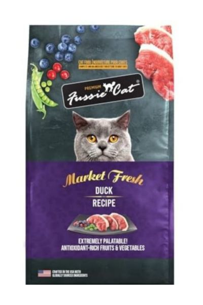 Fussie Cat Market Fresh Duck Recipe Grain-Free Dry Cat Food, 3.5 lbs.