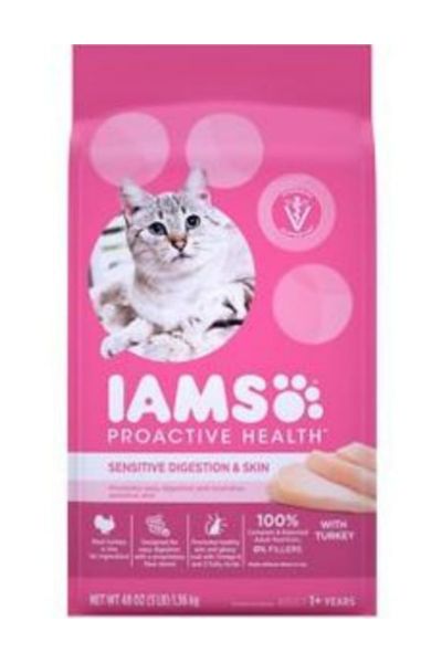 Iams ProActive Health Turkey Dry Cat Food, 3 lbs.