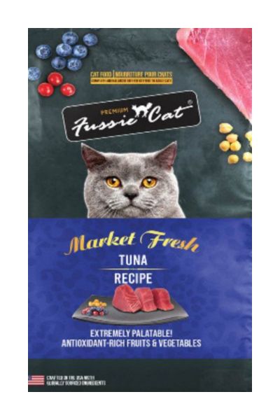 Fussie Cat Market Fresh Tuna Recipe Grain-Free Dry Cat Food, 3.5 lbs.