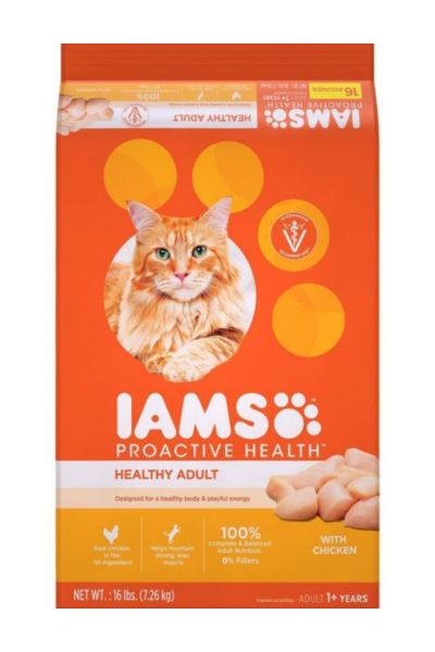 Iams ProActive Health Chicken Dry Cat Food, 16 lbs.