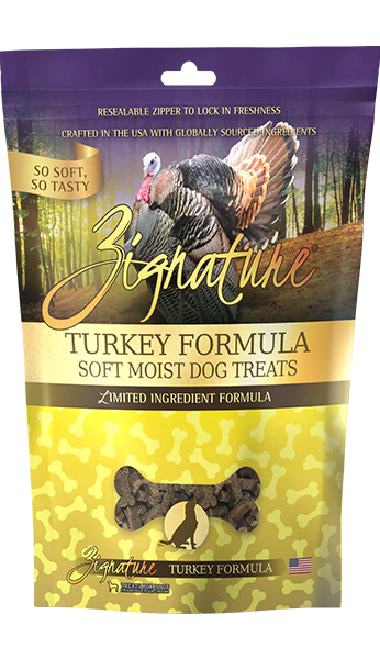 Zignature Turkey Soft & Moist Dog Treats, 4 oz.